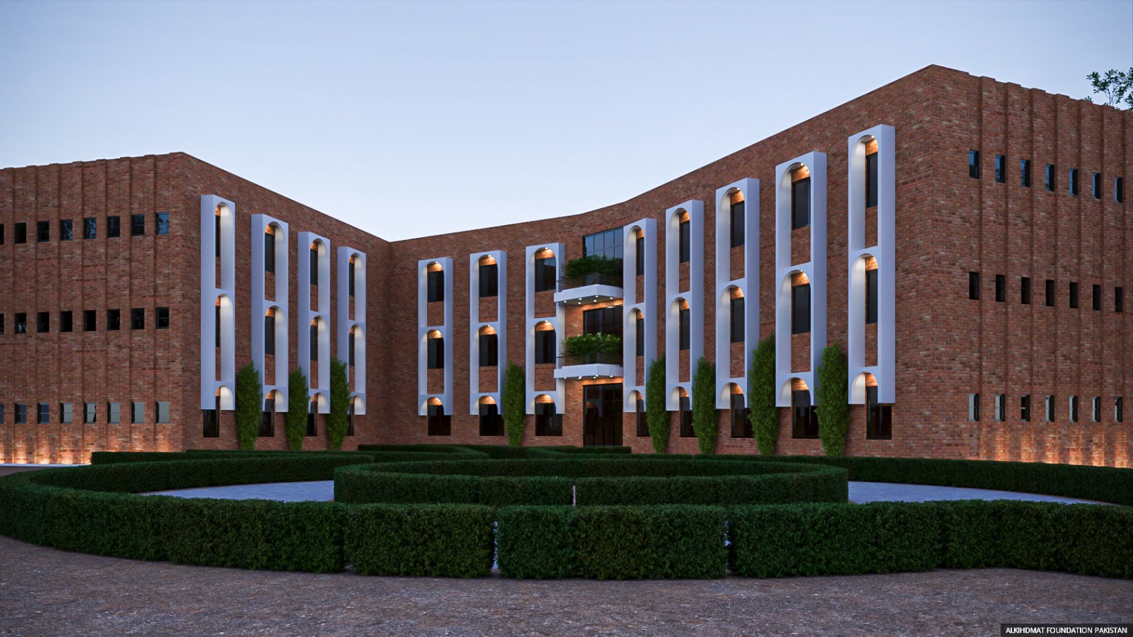 College Hostel Night view